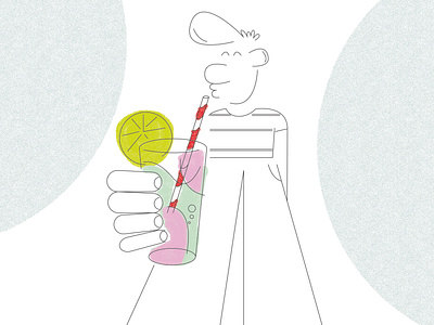 Having a drink. Cheers! digitalillustration drink illustration