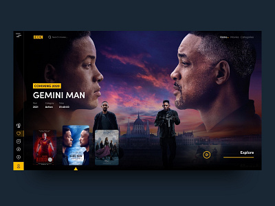 Exxen - Movie Stream App [Redesign] app exxen movie movies movies app redesign showcase tv