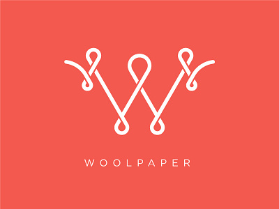 Woolpaper logo logo design merino monoline new zealand wool woolpaper