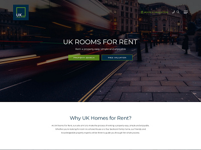 Rooms For Rent clean layout ui website