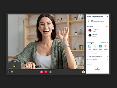 Video Conference - UI Concept app clean conference design ui ux uxdesign uıdesign video videoconference