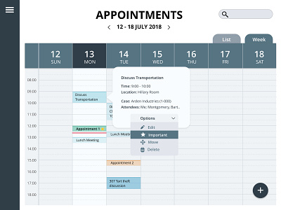 Calendar app for ipad design ios ipad2 mobile screen ui sketch ui