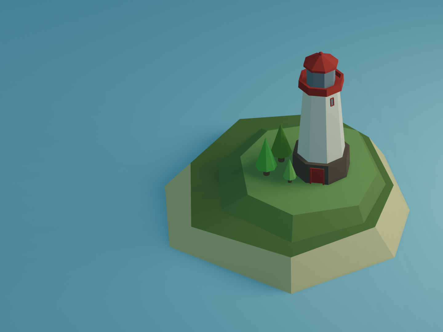 Low Poly Маяк в Blender. Low Poly модель маяка. Blender 3d Маяк. Маяк 3d Low Poly.