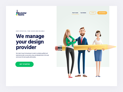 Digital agency landing page UX/UI Design