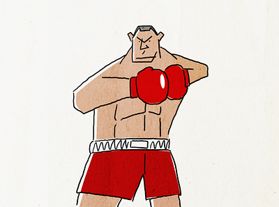 boxing boxing character design illustraion illustration art sports