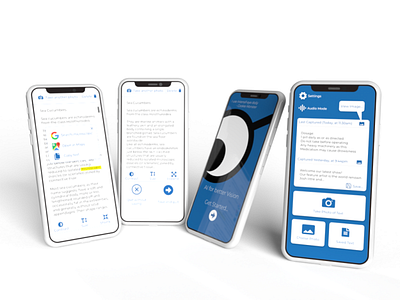 Intensif-eye - Vision AI for good a11y accessibility animation app application art blue cloud design flat google maps intensf eye iphonex photoshop react react native webflow xd