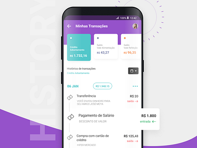Mobile Bank Receipts appdesign bank extracts history mobile app mobilebank receipts uidesign