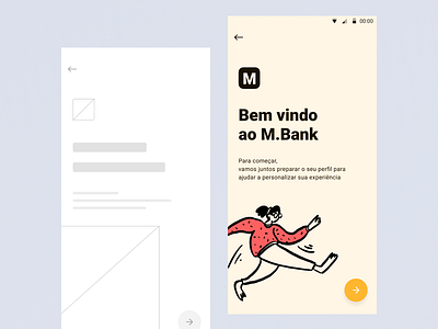 Onboarding - Wireframe Mastering Color app bank color colors concept conceptdesign design flat mastering masteringcolor mobile mobileapp ui uidesign vector wireframe