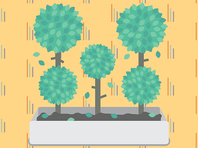 Topiary design illustration vector