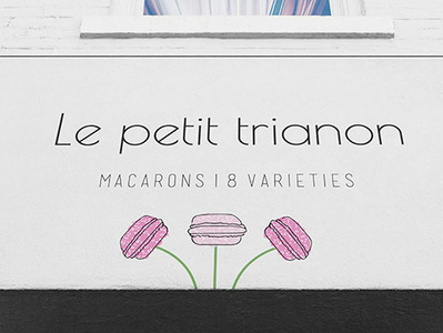 Le petit trianon brand branding illustration