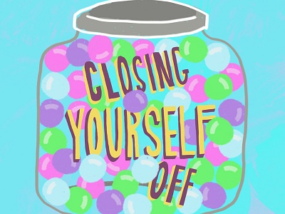 Sweet Darkness Candy Jar illustration lettering