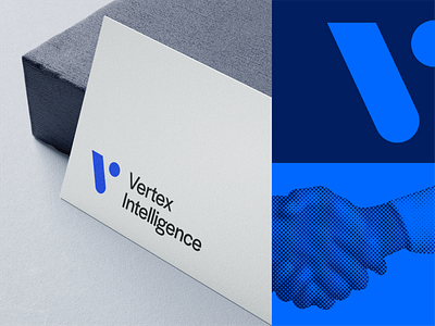 Vertex Intelligence Branding branding business card identity identity design logo typography