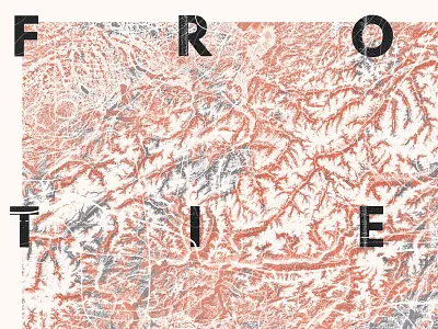 Frontières border illustration poster