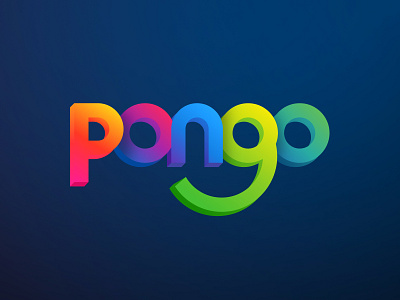Pongo Logo Variation 3d branding colors design identity illustrator logo sketch typography vector