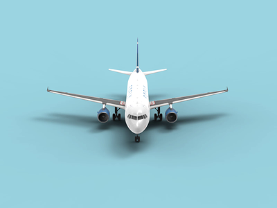 Fofly A320 aircraft 3d 3d design aep after affects airbus aircraft airplane animation c4d design fofly plane
