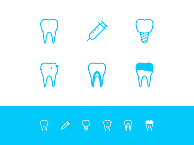 Dental Icons dental dentist doctor healthcare icons medical outline teeth tooth