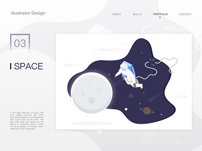 Space design logo ui