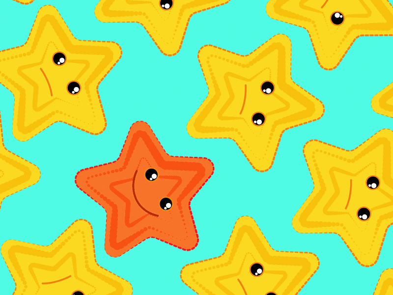 Starfish animation gif starfish