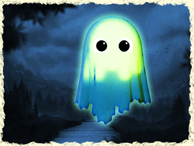 Ghosty 3d art halloween houdini