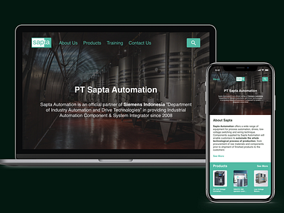 Sapta Automation Redesign branding design mobile app typography uxdesign webdesign website