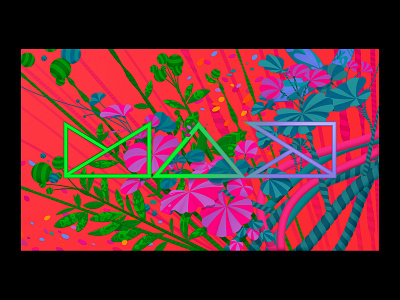 Adobe MAX Video Call Background #1: MAX adobe adobe max background cocreate max colourful design floral illustration marianna orsho mariannaorsho nature psychadelic vector vector art vector illustration video video background video call visuals