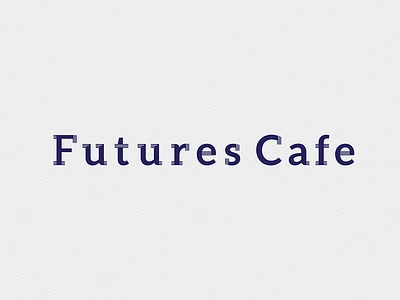 Futures Cafe Logotype bold clean computer education future fx lines logo logotype minimal modern silhouette tech technology thin typography