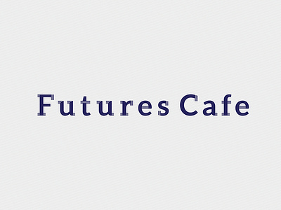 Futures Cafe Logotype bold clean computer education future fx lines logo logotype minimal modern silhouette tech technology thin typography