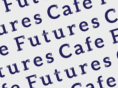 Futures Cafe Logotype clean computer custom future geometry lines logo logotype mariannaorsho minimal motherboard tech technology type typography