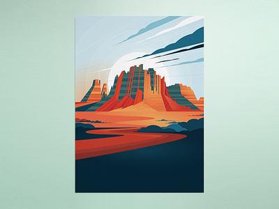 Indeed Conference Room Graphics arizona canyon conference conference room design graphic illustration indeed interior landscape lost dutchman marianna orsho nature office office space rock sunset