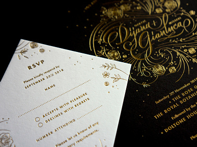 Wedding Stationery gold layoutdesign layouts lettering stationery typography wedding wedding card wedding invitation wedding invite