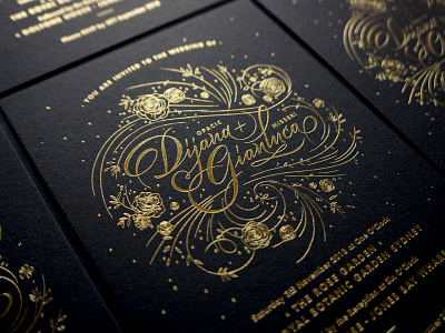 Luxury Golden Wedding Invitation Paper Graphic by Muhammad