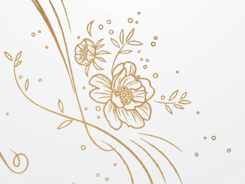 Sarah & Damian - Animated, Detail aftereffects animated gif animation animation after effects detail floral flowers gif gif animated gif animation illustration lettering linear marianna motion motiongraphics orsho simple typography wedding