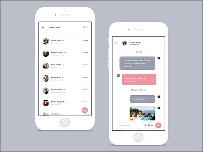 Daily UI :: 013 - Direct Messaging app design chat daily ui challenge direct messaging ui ui design