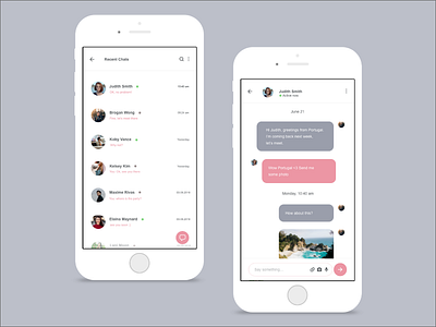 Daily UI :: 013 - Direct Messaging