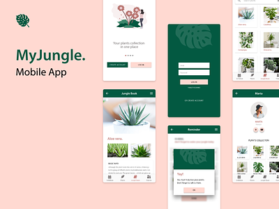 MyJungle mobile app concept mobile app design ui design ux design