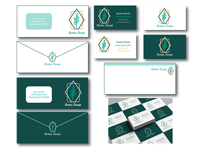 Earthly Benefit - Stationary and Business Card branding business card stationary