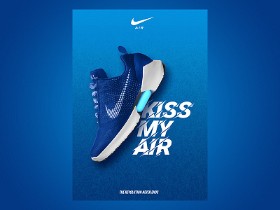 Nike Ad ad air blue design flyer max nike poster