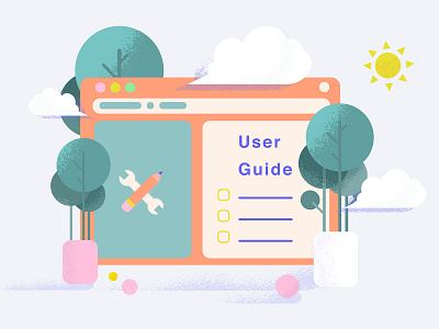 User Guide art branding design illustration ui