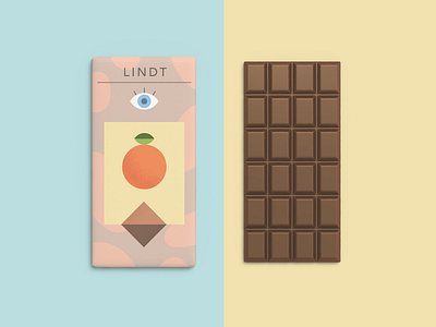 Orange Chocolate chocolate design illustration lindt orange wrapper