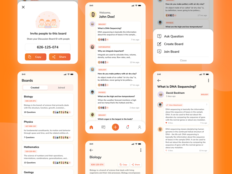 Engage A Private Discussion Board App by Pavans Group on Dribbble