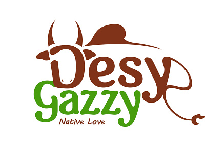 Desy Gazzy branding illustration logo typography vector