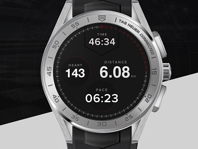 Tag Heuer watch design design app ui watch