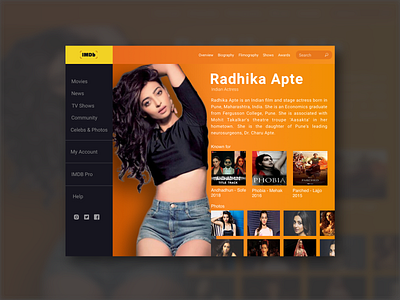 IMDb - Radhika Apte actress bollywood design imdb movies star