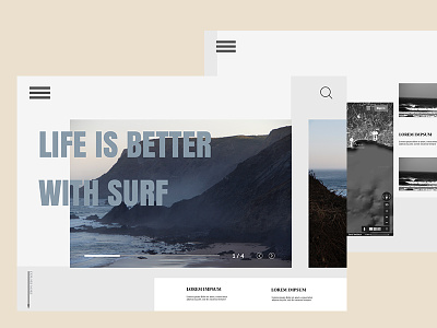 life is better with surf blue design desktop news sketch surf web webdesign graphic design