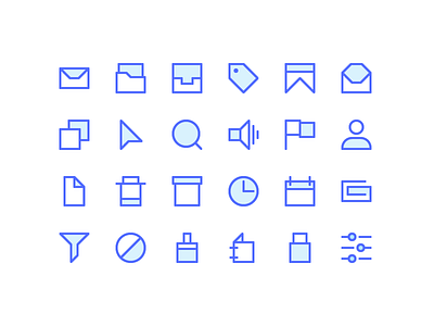 Mailing Icons button icon icon set iconography icons icons design iconset line mail mailing message outline user interface