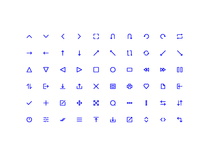 Basic UI Icons by Fisualis on Dribbble