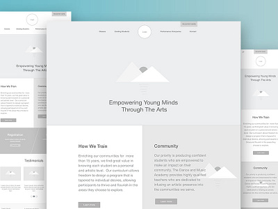 DMA Homepage Wireframe