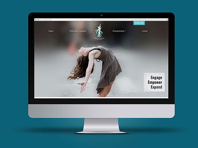 Dance and Music Academy Website desktop web web design website
