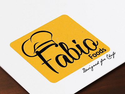 Fabio Food concept logo branding branding design business creative design flat font food graphics logo logotype typogaphy vector