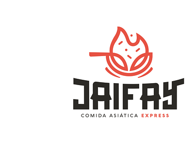 JAIFAY Comida Asiática Express brand branding design illustration lettering logo logotype vector